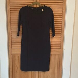 Talbots Navy Long Sleeve Dress
